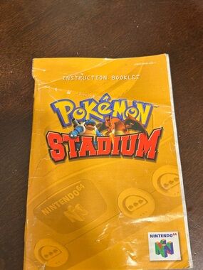 pokemon stadium n64 manual only